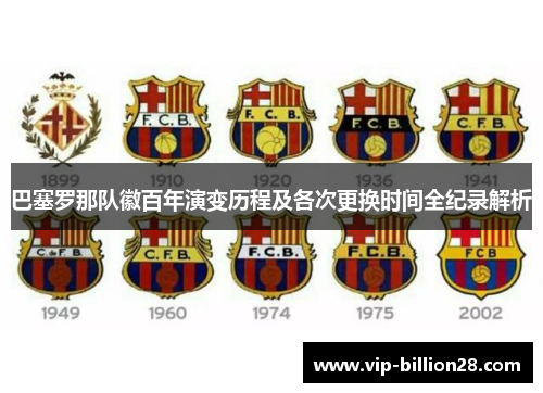 巴塞罗那队徽百年演变历程及各次更换时间全纪录解析 巴塞罗那队徽百年演变历程及各次更换时间全纪录解析