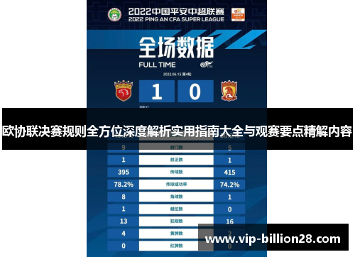 欧协联决赛规则全方位深度解析实用指南大全与观赛要点精解内容